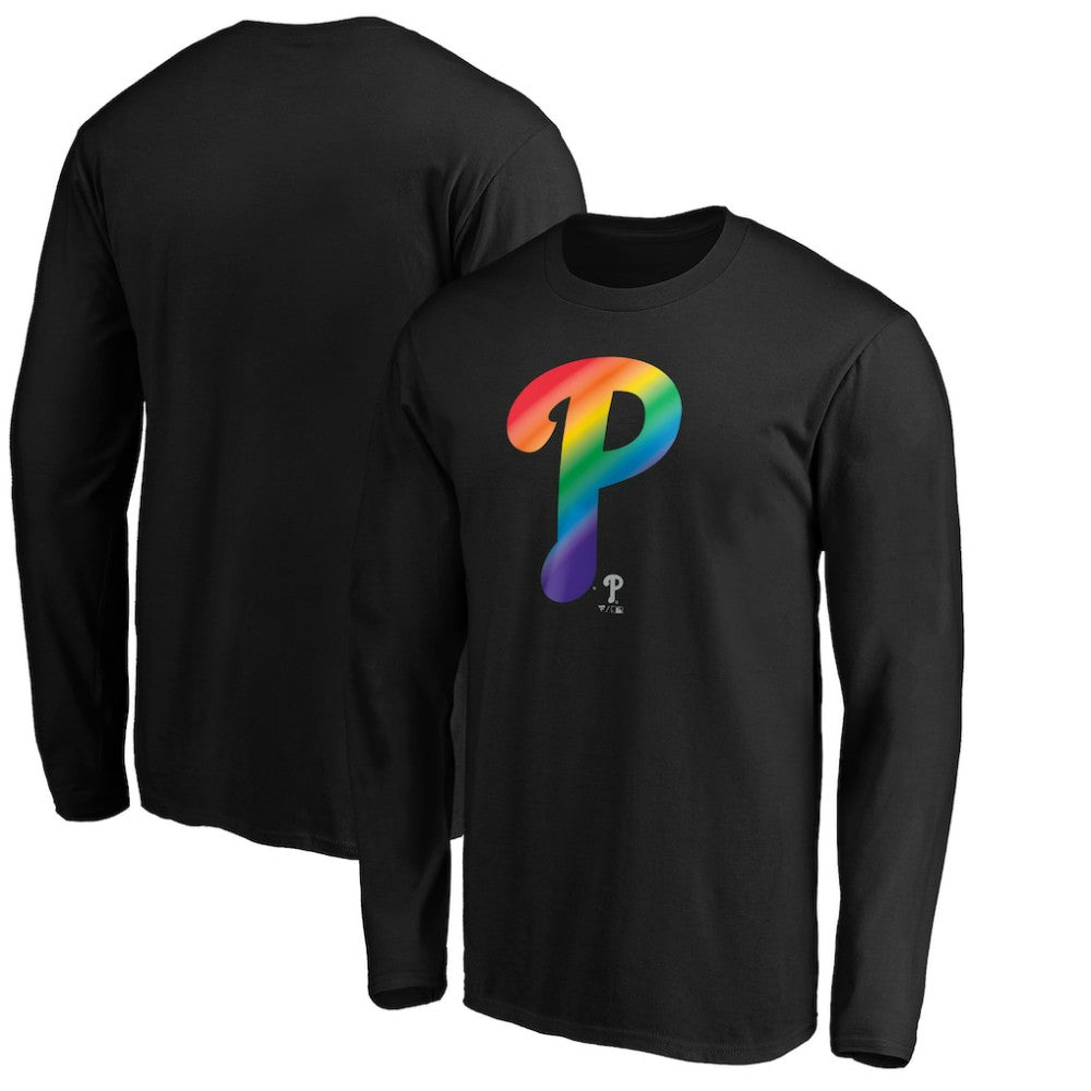 Philadelphia Phillies Team Pride Logo Long Sleeve T-Shirt - Black