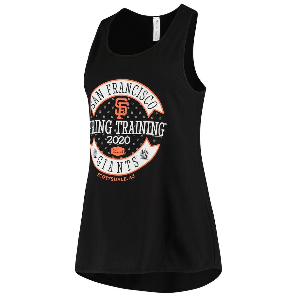 San Francisco Giants Soft as a Grape Women's 2020 Spring Training Circle Tank Top - Black