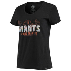 San Francisco Giants Women's Spring Training Floral Fill Club T-Shirt - Black | 47 brand
