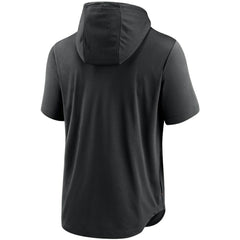 Baltimore Orioles Home Team Short Sleeve Performance Hoodie Top - Black | Nike