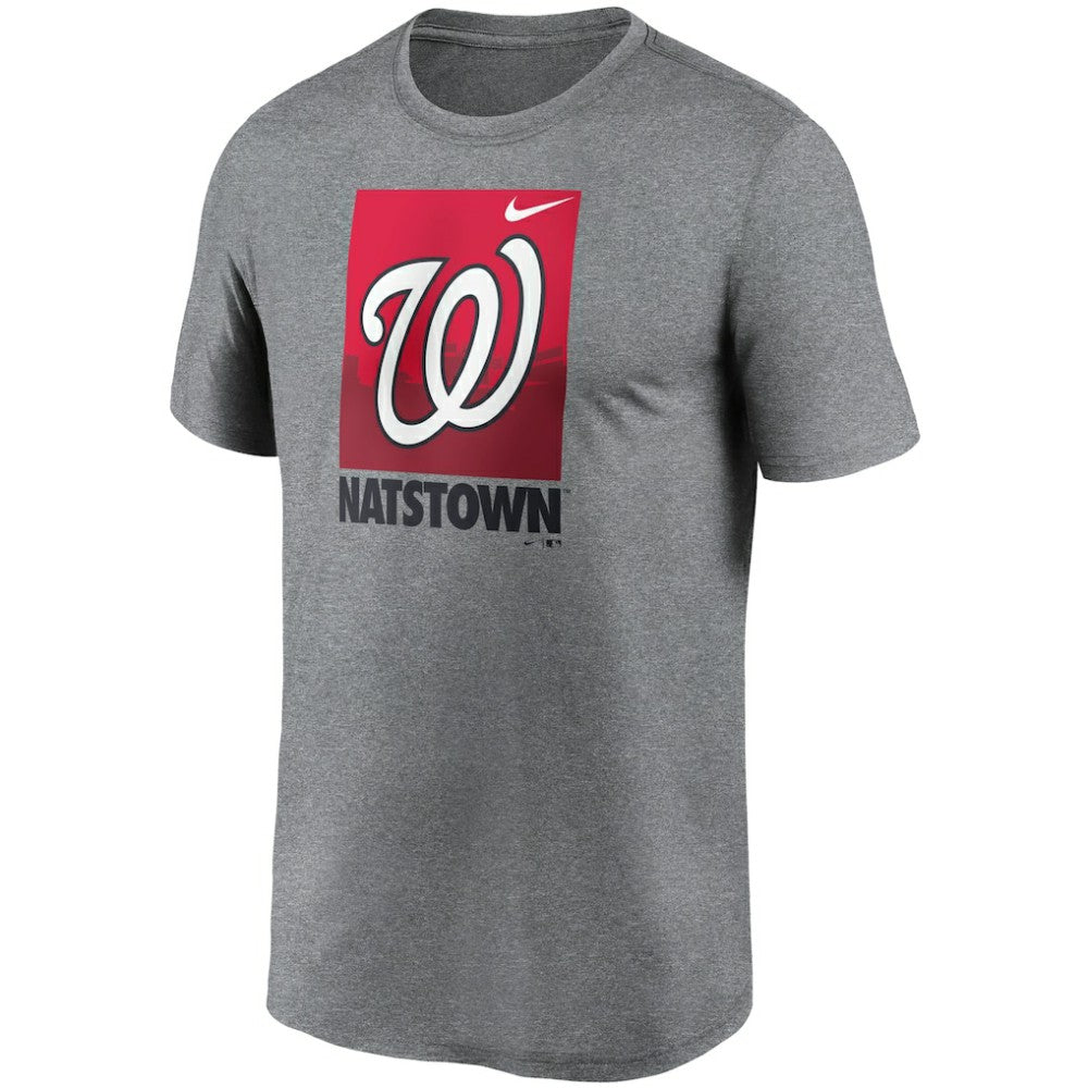Washington Nationals Local Logo Legend T-Shirt - Heathered Gray | Nike