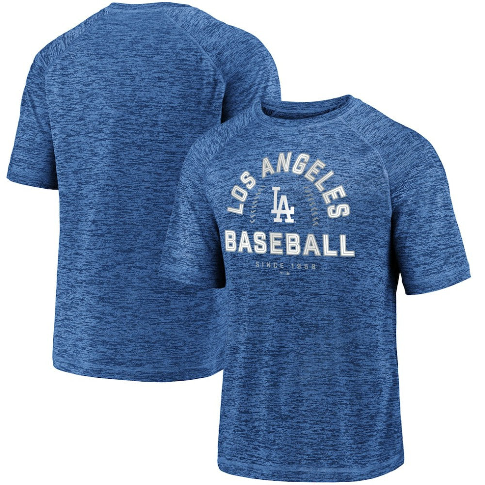Los Angeles Dodgers Line Up Primary Threat Striated T-Shirt - Royal