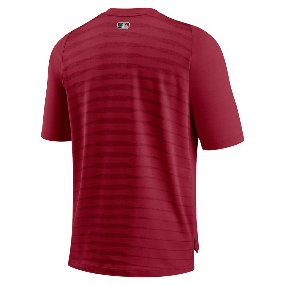 Arizona Diamondbacks Authentic Collection Pregame Performance V-Neck T-Shirt - Red | Nike