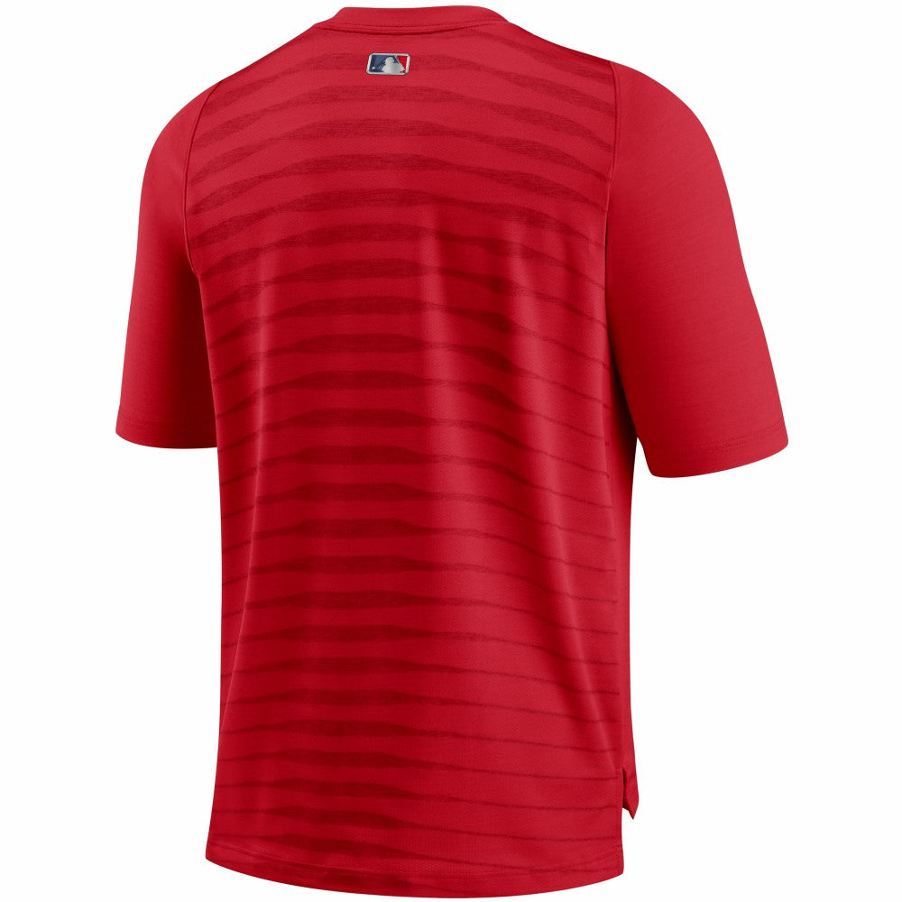 Minnesota Twins Authentic Collection Pregame Performance V-Neck T-Shirt - Red | Nike