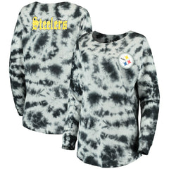 NFL Pittsburgh Steelers Women's Tie-Dye Long Sleeve T-Shirt