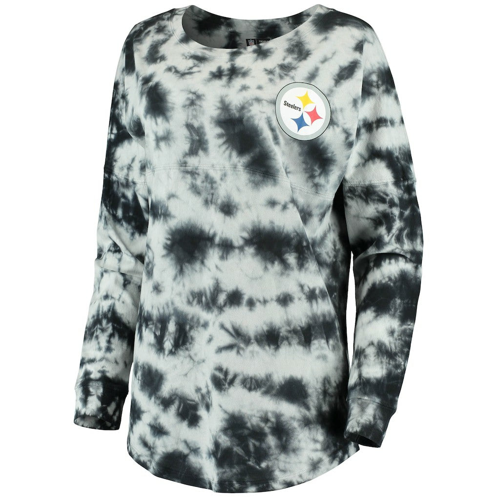 NFL Pittsburgh Steelers Women's Tie-Dye Long Sleeve T-Shirt