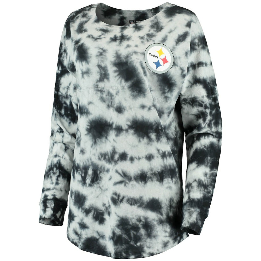 NFL Pittsburgh Steelers Women's Tie-Dye Long Sleeve T-Shirt