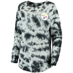 NFL Pittsburgh Steelers Women's Tie-Dye Long Sleeve T-Shirt