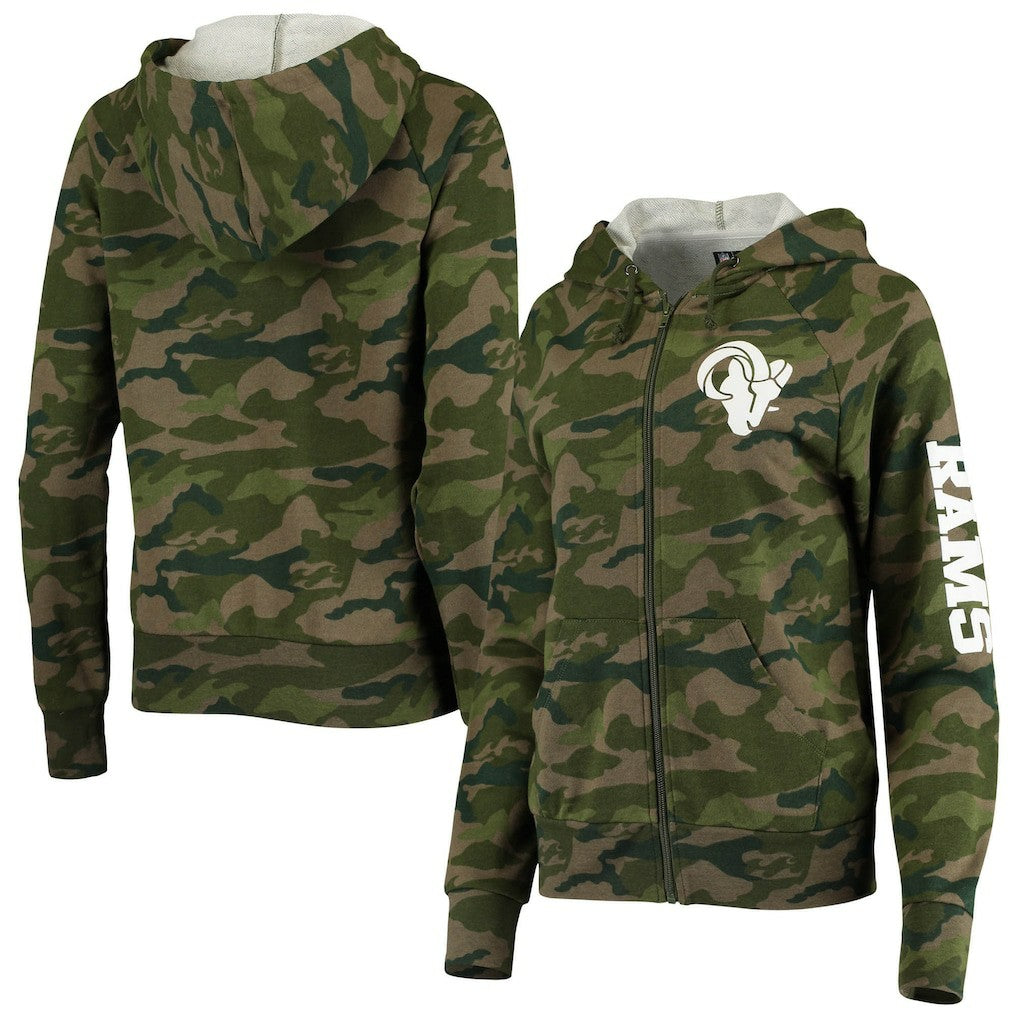 NFL Los Angeles Rams Women's Raglan Full-Zip Hoodie