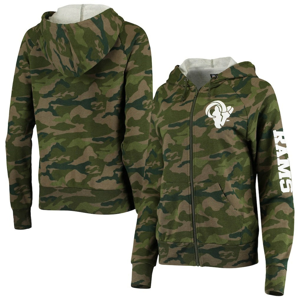 NFL Los Angeles Rams Women's Raglan Full-Zip Hoodie
