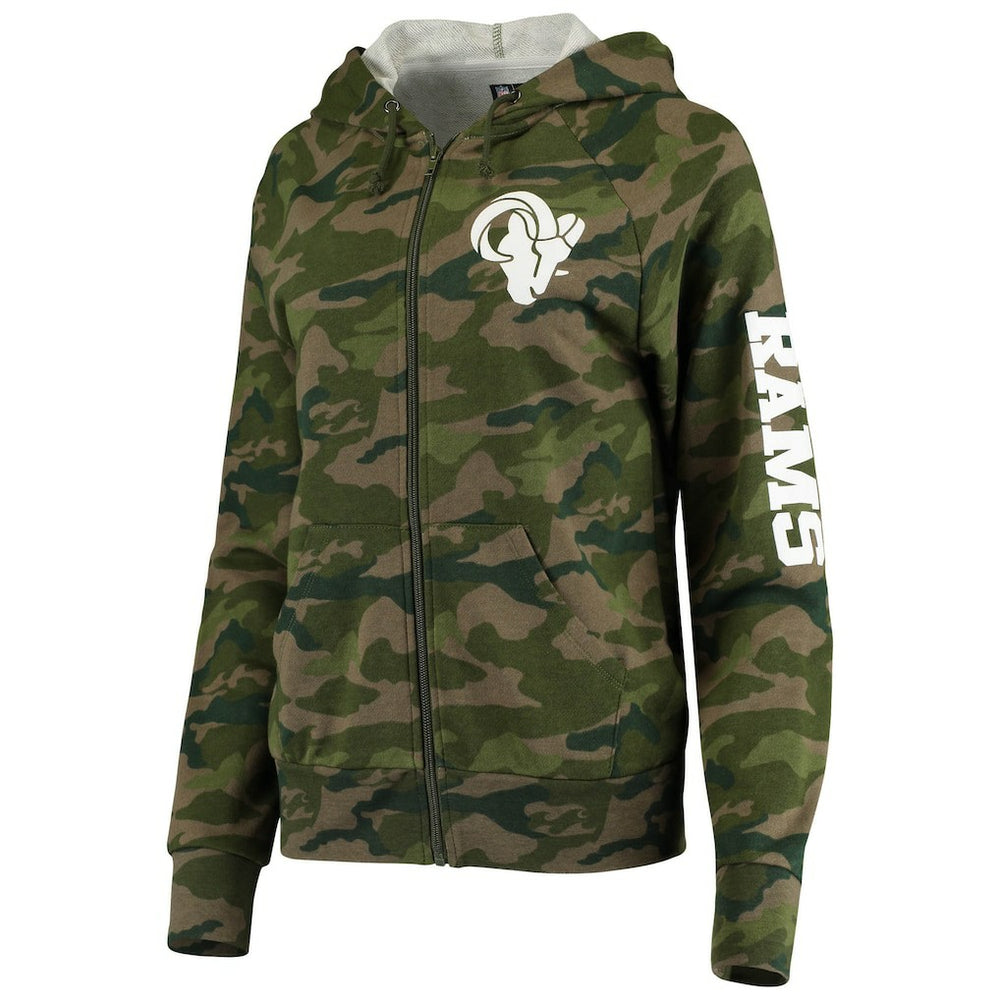 NFL Los Angeles Rams Women's Raglan Full-Zip Hoodie
