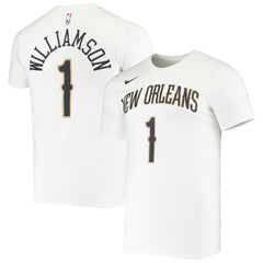 Zion Williamson New Orleans Pelicans Name & Number Performance T-Shirt - White | Nike shop