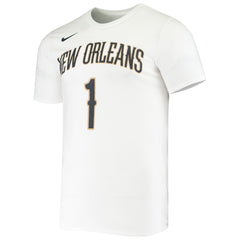 Zion Williamson New Orleans Pelicans Name & Number Performance T-Shirt - White | Nike shop