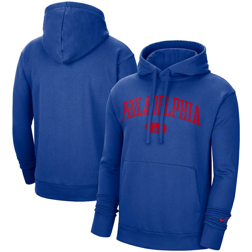 Philadelphia 76ers Heritage Essential Pullover Hoodie - Royal | Nike online