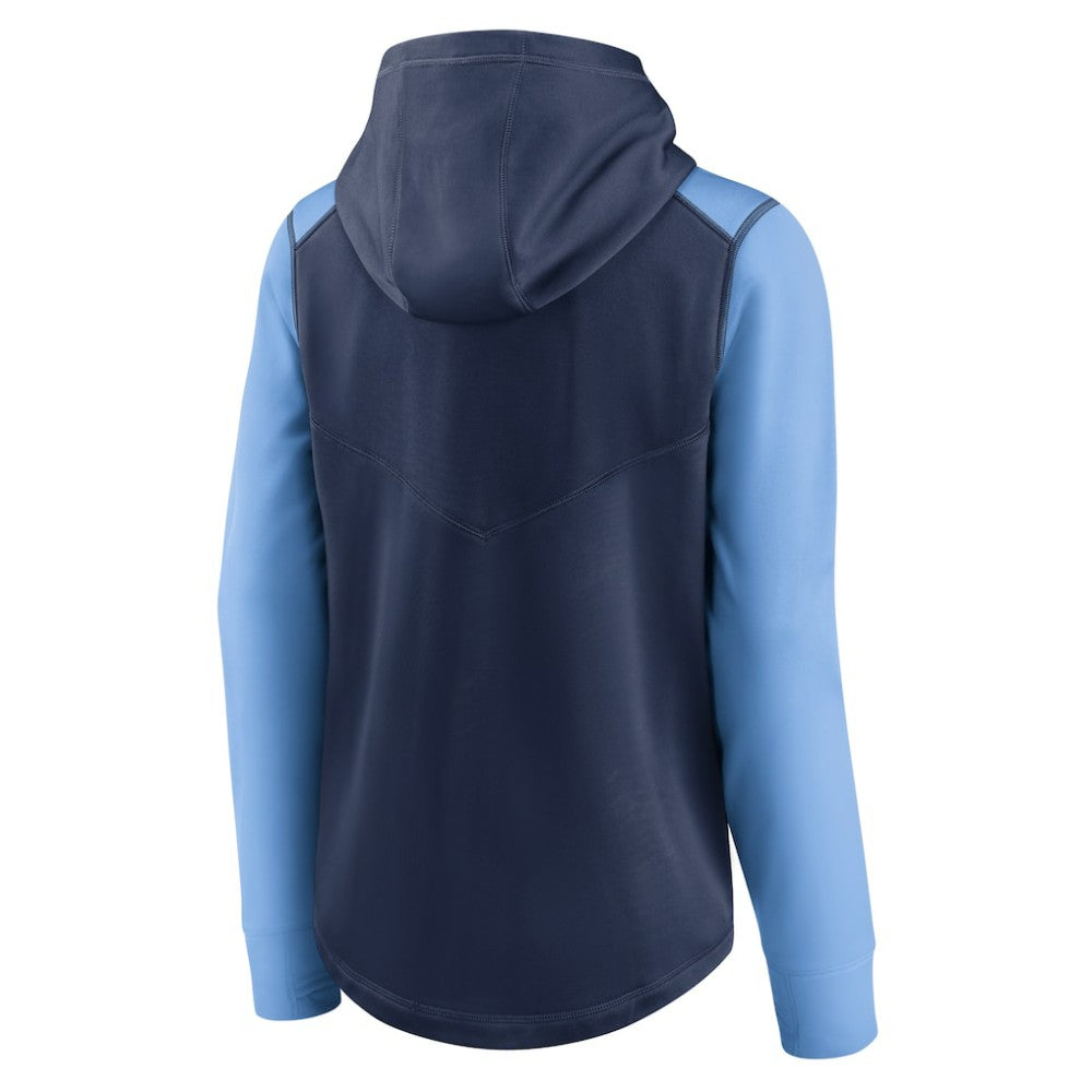Tampa Bay Rays Women's Authentic Collection Baseball Performance Full-Zip Hoodie - Navy/Light Blue | Nike