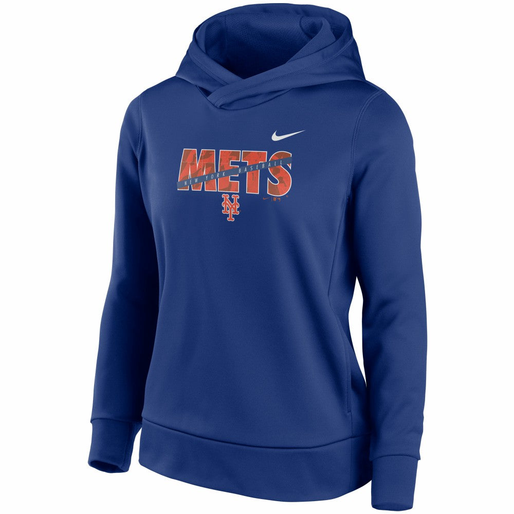 New York Mets Women's Club Angle Performance Pullover Hoodie - Royal | Nike