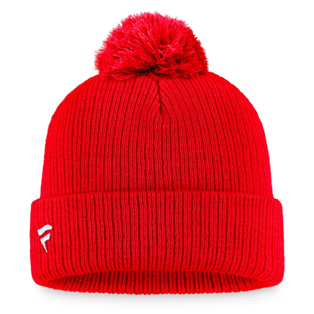 Chicago Blackhawks Fanatics Primary Logo Cuffed Knit Hat with Pom
