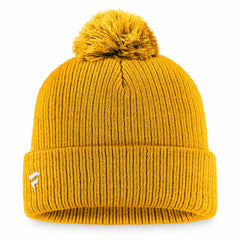 Nashville Predators Fanatics Primary Logo Cuffed Knit Hat with Pom