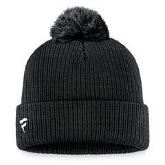 Pittsburgh Penguins Fanatics Primary Logo Cuffed Knit Hat with Pom