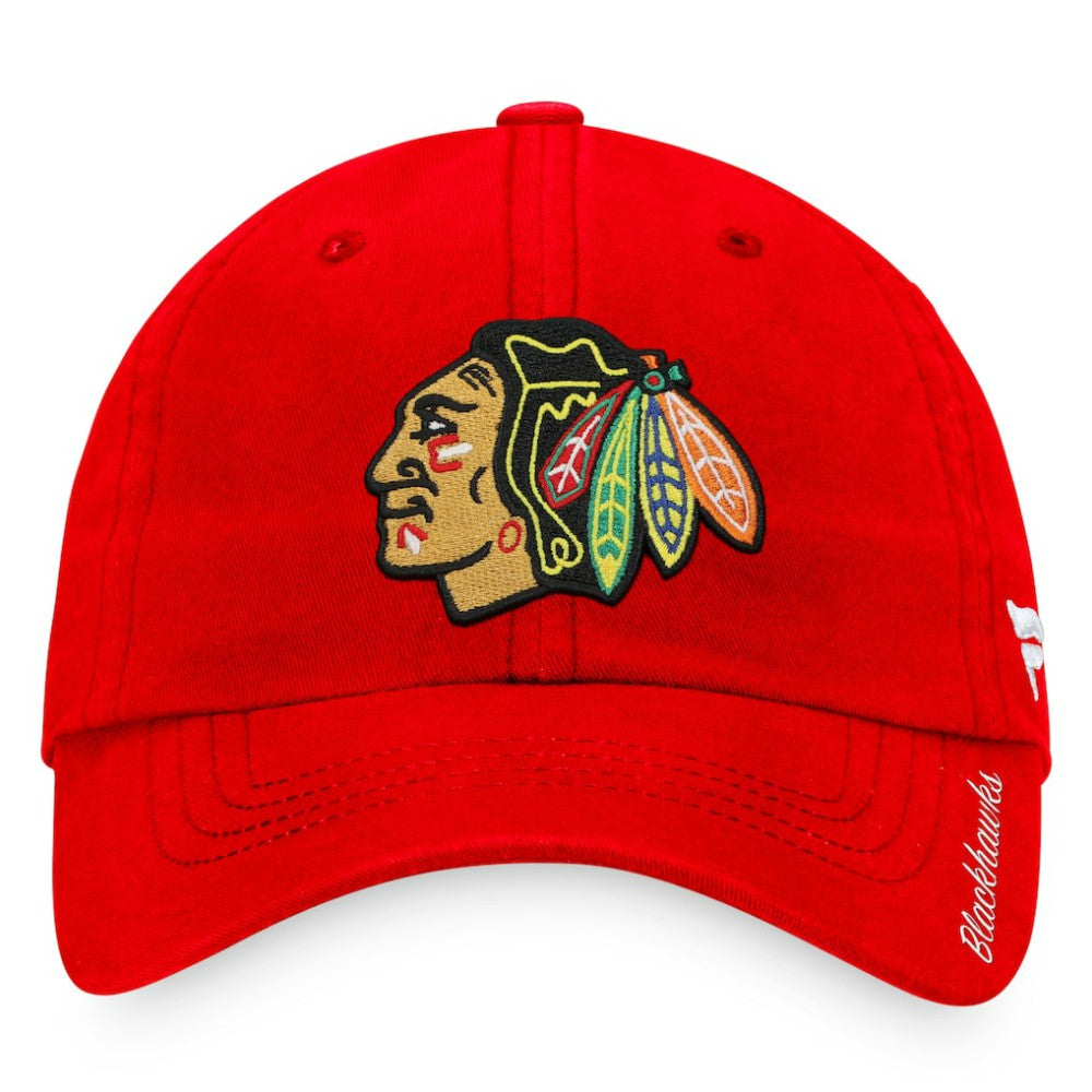 Chicago Blackhawks Fanatics Women's Core Primary Logo Adjustable Hat