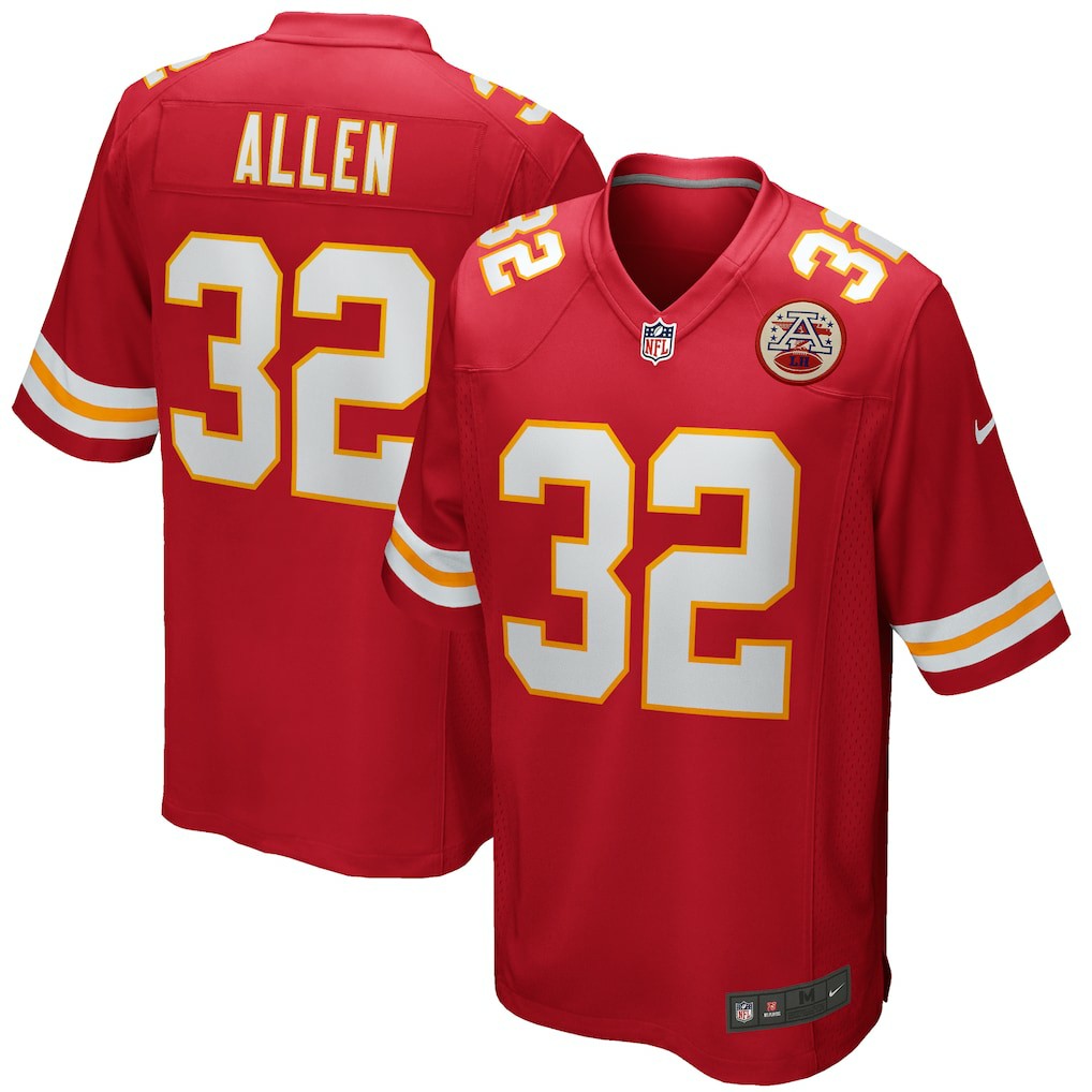 NFL Kansas City Chiefs Marcus Allen  Game Retired Player Jersey