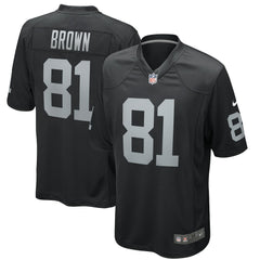 NFL Las Vegas Raiders Tim Brown  Game Retired Player Jersey