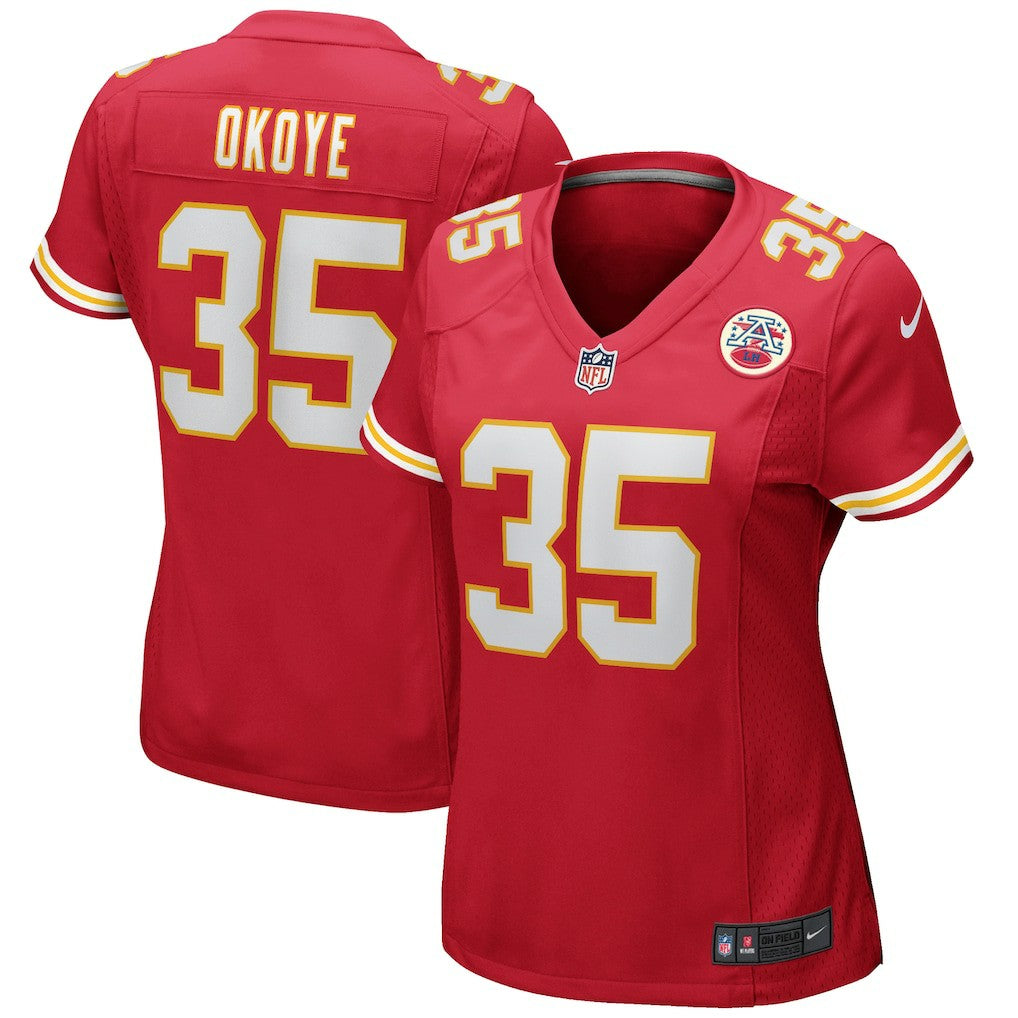 NFL Kansas City Chiefs Christian Okoye  Women's Game Retired Player Jersey