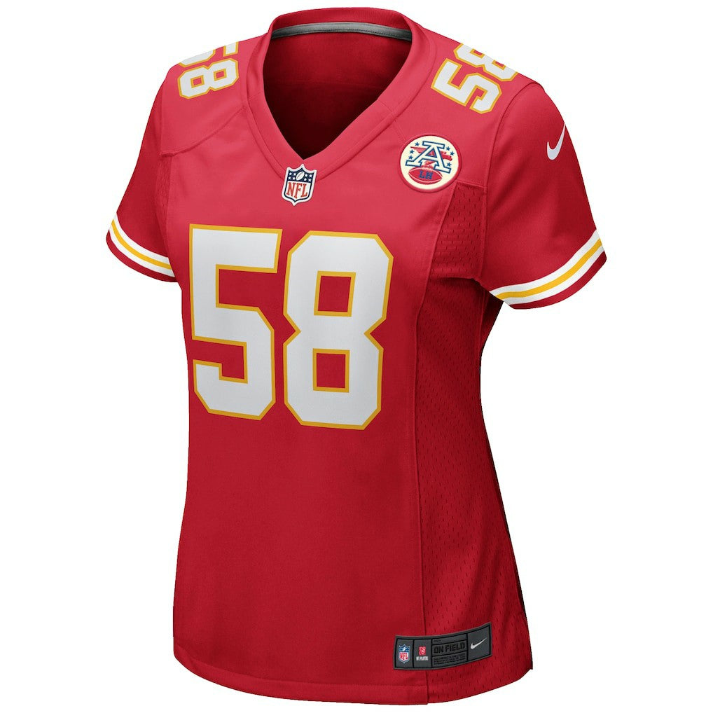 NFL Kansas City Chiefs Derrick Thomas  Women's Game Retired Player Jersey