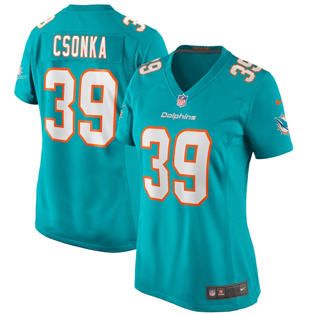 NFL Miami Dolphins Larry Csonka  Women's Game Retired Player Jersey