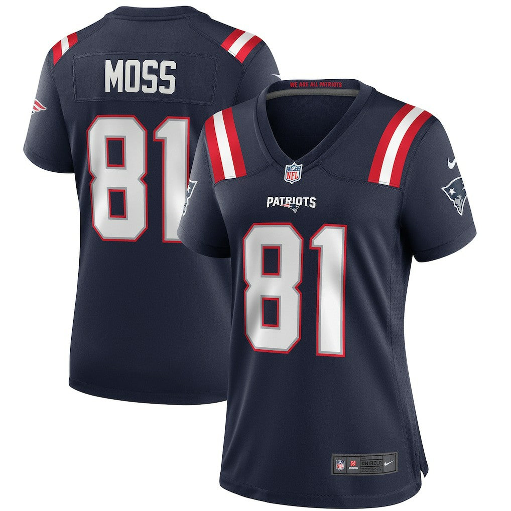 NFL New England Patriots Randy Moss  Women's Game Retired Player Jersey