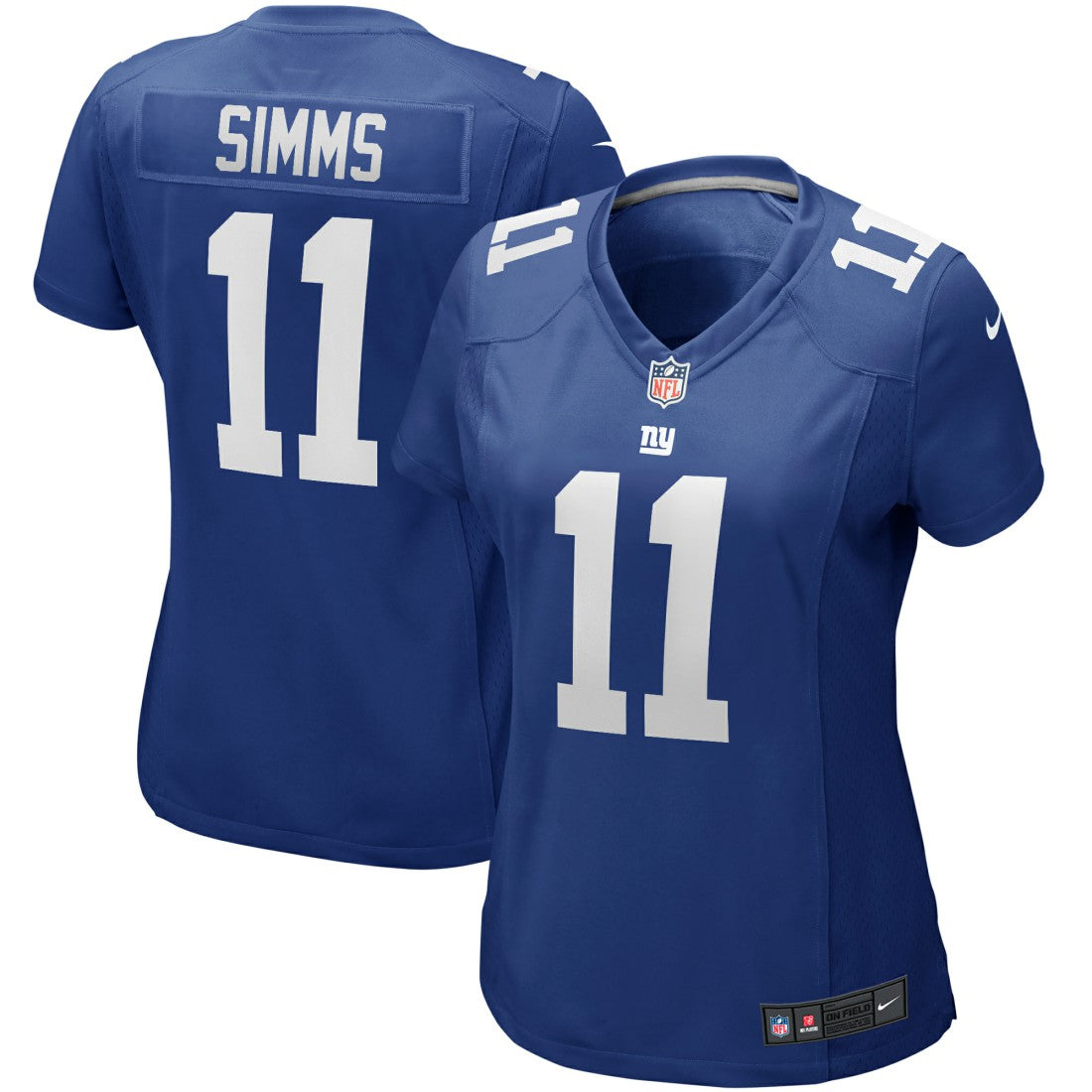 NFL New York Giants Phil Simms  Women's Game Retired Player Jersey