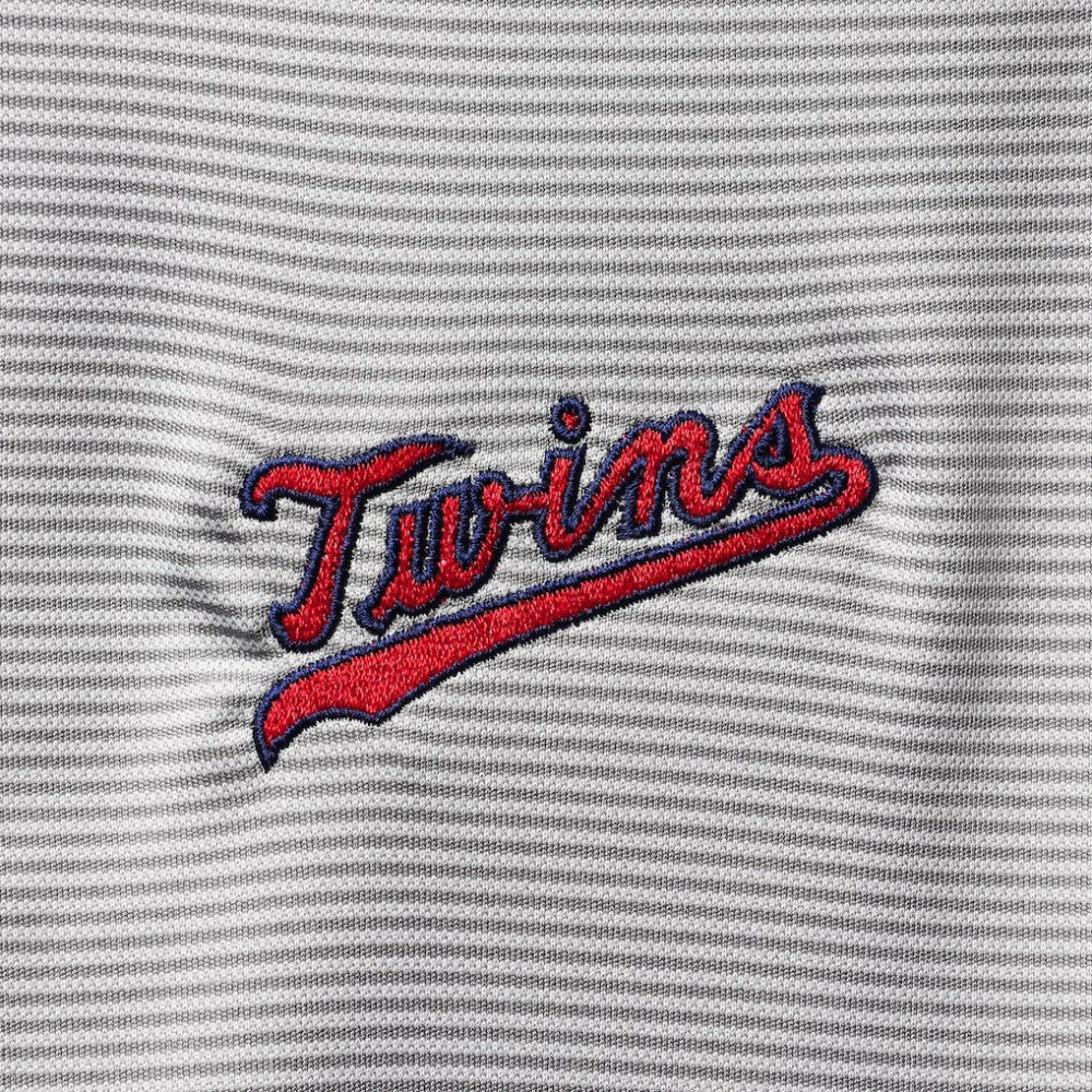 Minnesota Twins Levelwear Orion Historic Logo Raglan Quarter-Zip Jacket - Gray