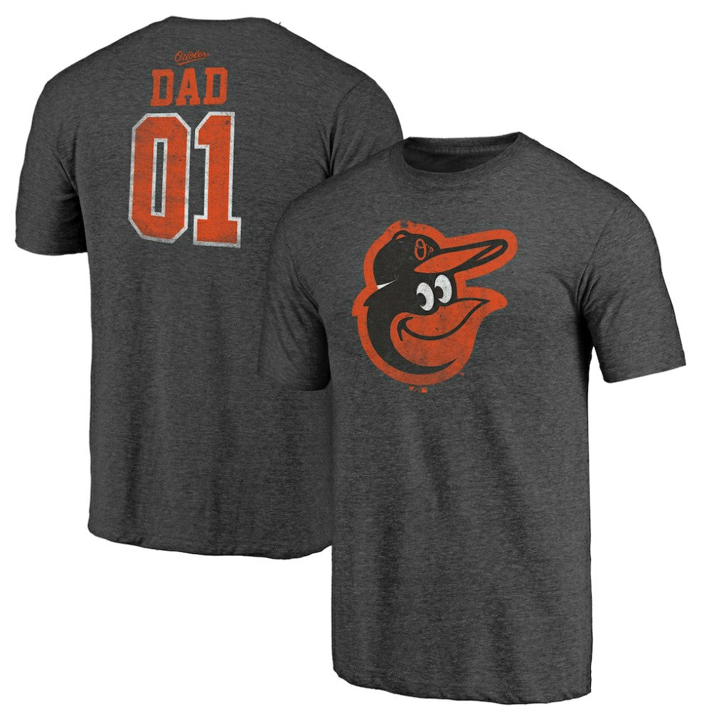 Baltimore Orioles Father's Day Greatest Dad Tri-Blend T-Shirt - Black