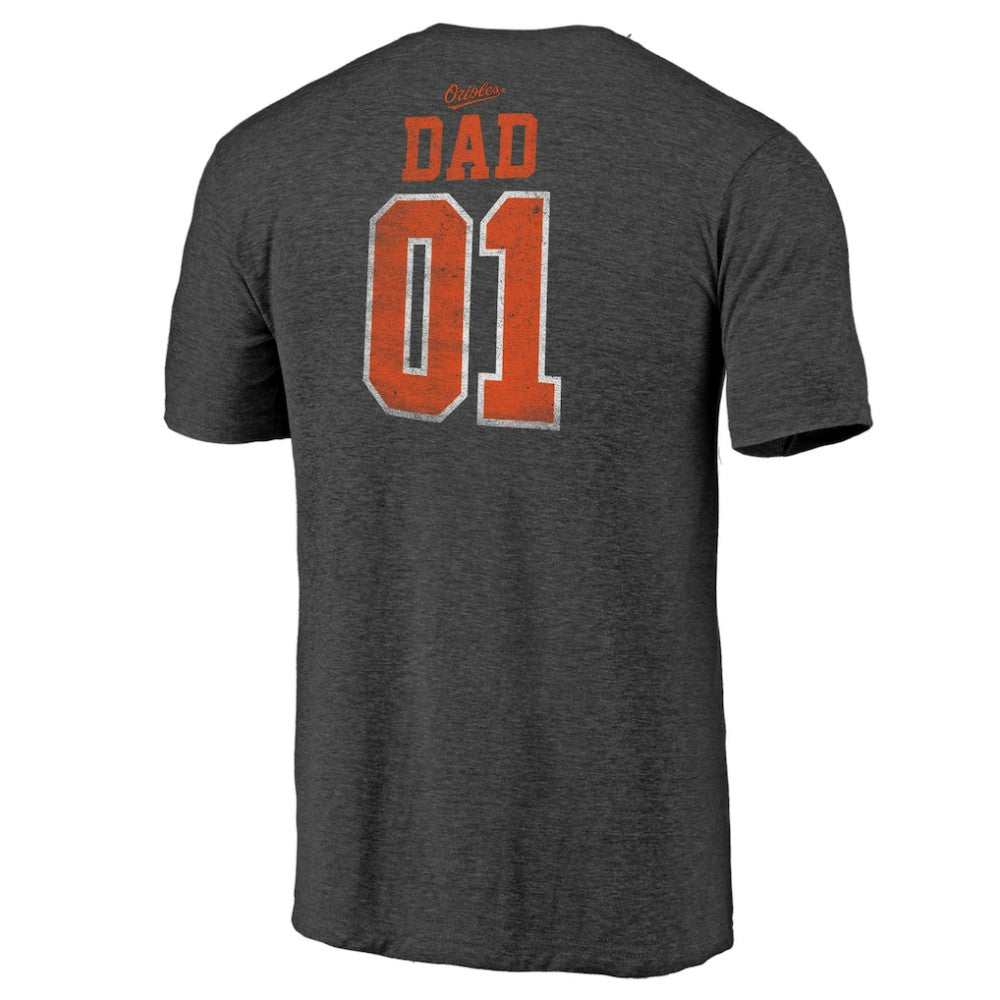 Baltimore Orioles Father's Day Greatest Dad Tri-Blend T-Shirt - Black
