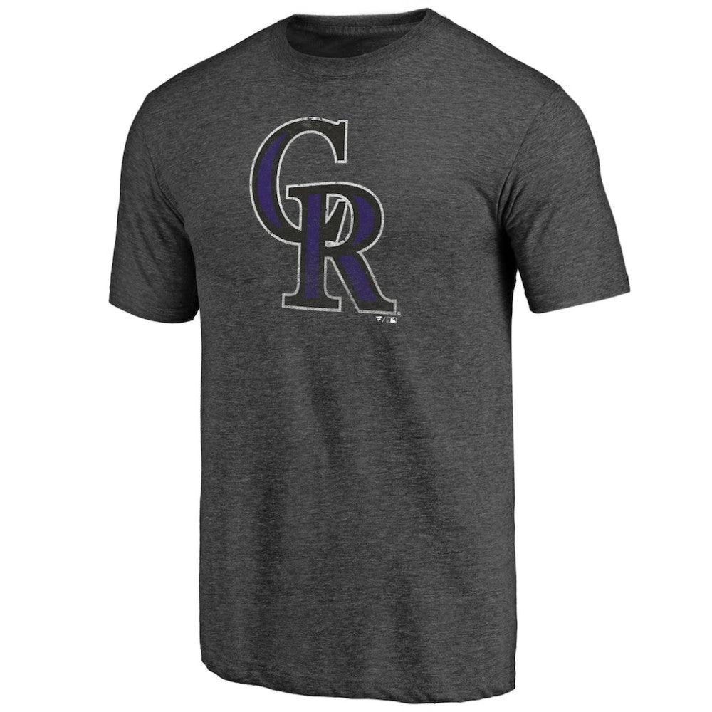 Colorado Rockies Father's Day Greatest Dad Tri-Blend T-Shirt - Black