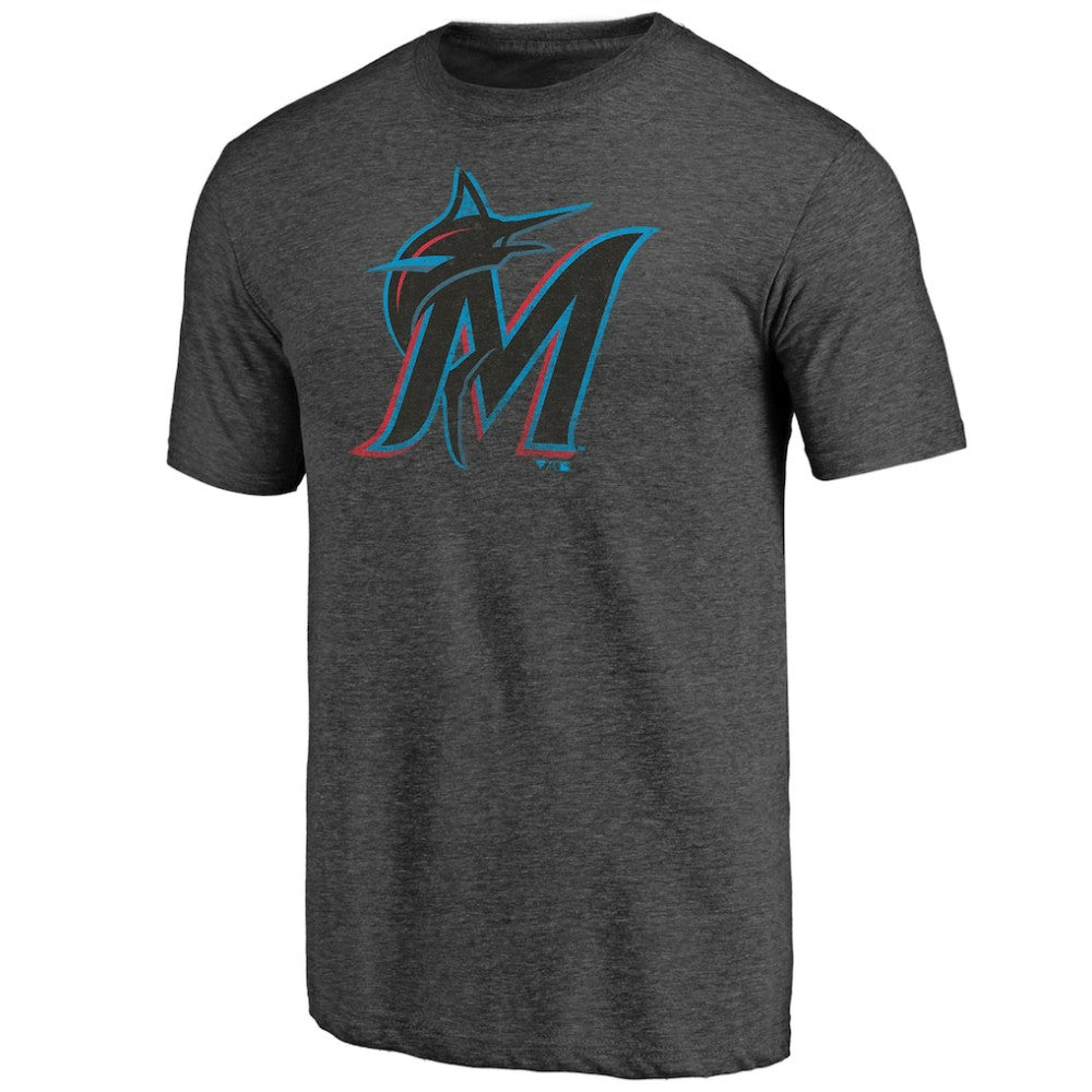 Miami Marlins Father's Day Greatest Dad Tri-Blend T-Shirt - Black