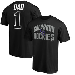Colorado Rockies Father's Day #1 Dad T-Shirt - Black