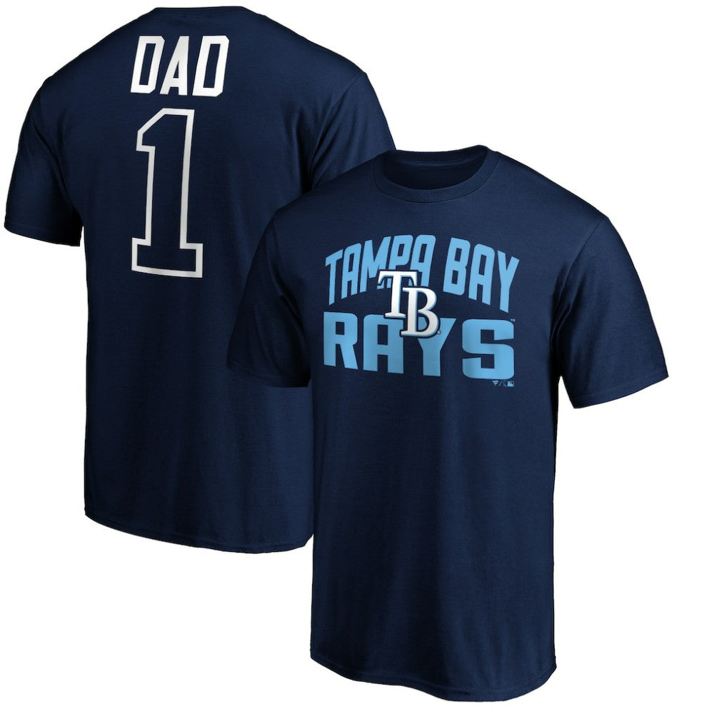 Tampa Bay Rays Father's Day #1 Dad T-Shirt - Navy