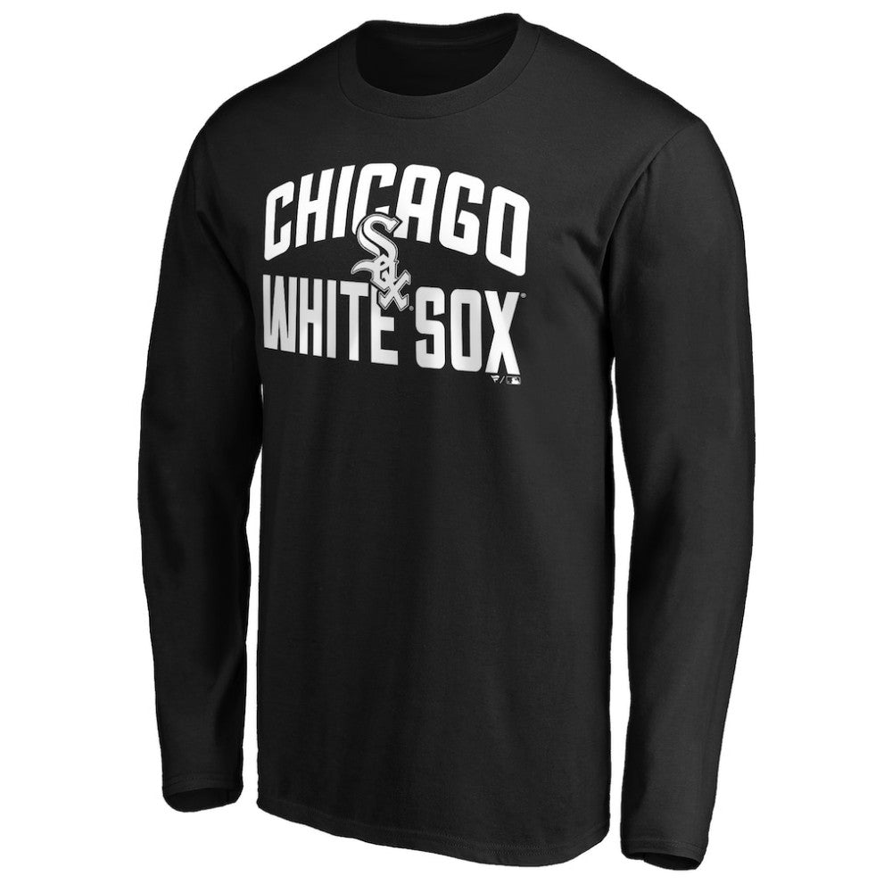 Chicago White Sox Father's Day #1 Dad Long Sleeve T-Shirt - Black