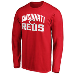 Cincinnati Reds Father's Day #1 Dad Long Sleeve T-Shirt - Red