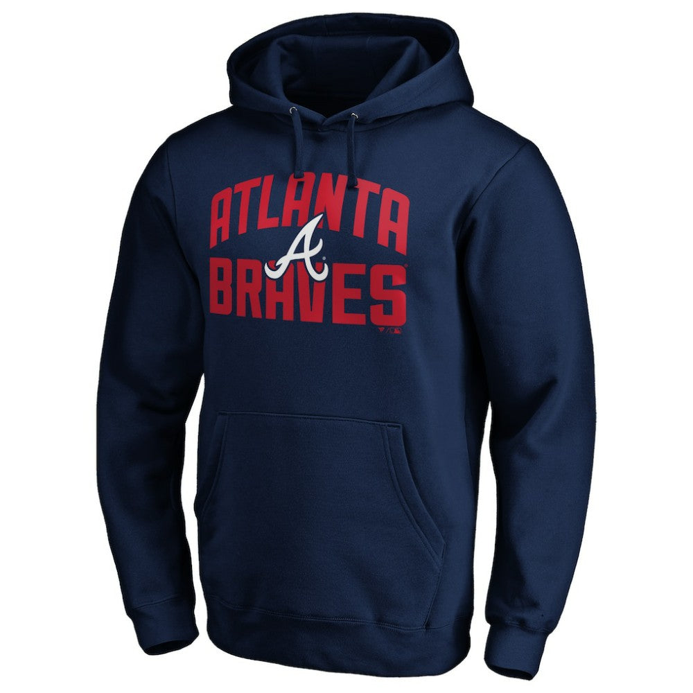 Atlanta Braves Father's Day #1 Dad Pullover Hoodie - Navy