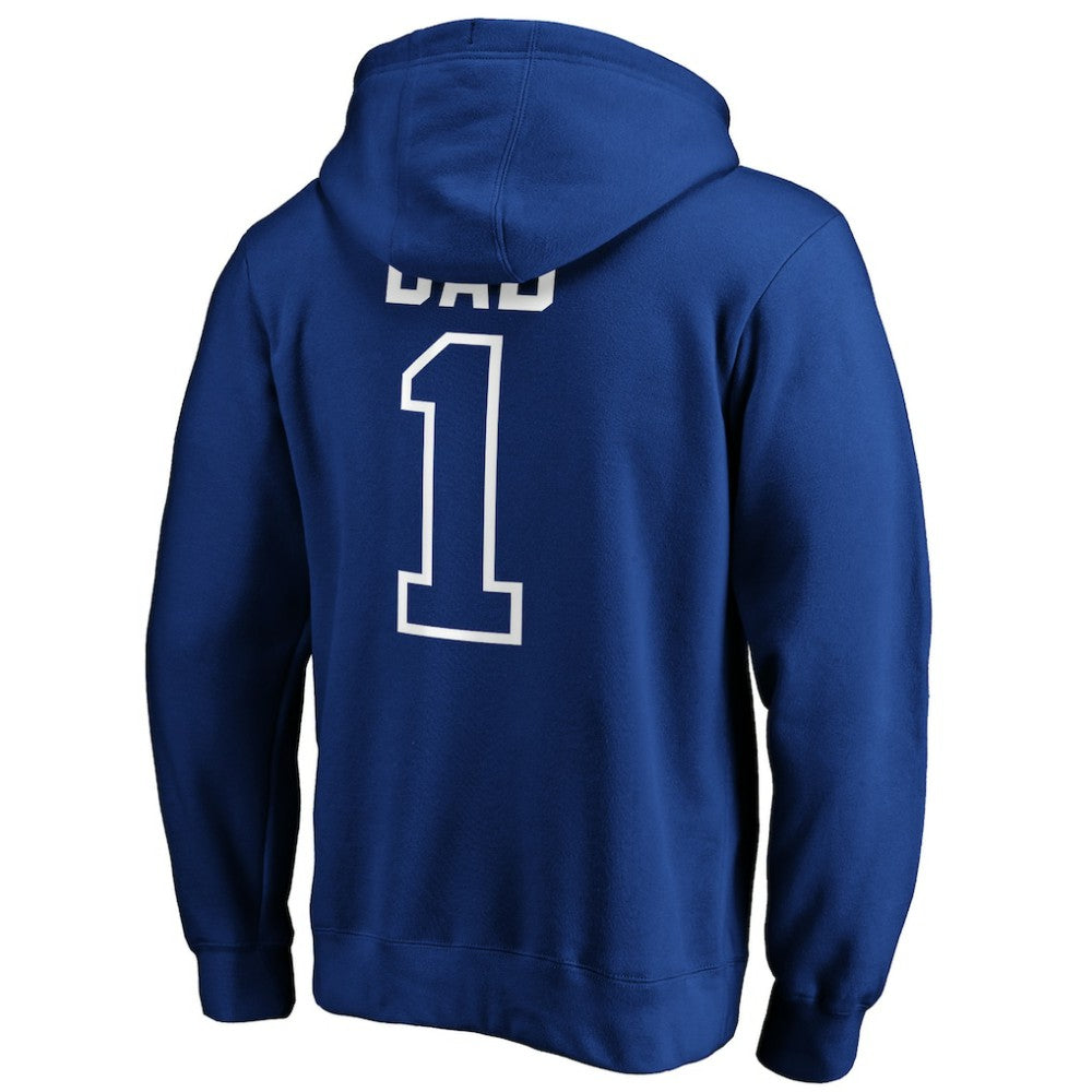 Los Angeles Dodgers Father's Day #1 Dad Pullover Hoodie - Royal