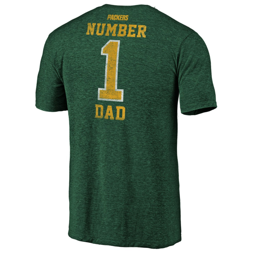 NFL Green Bay Packers #1 Dad Team Logo T-Shirt