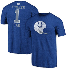 NFL Indianapolis Colts #1 Dad Team Logo T-Shirt