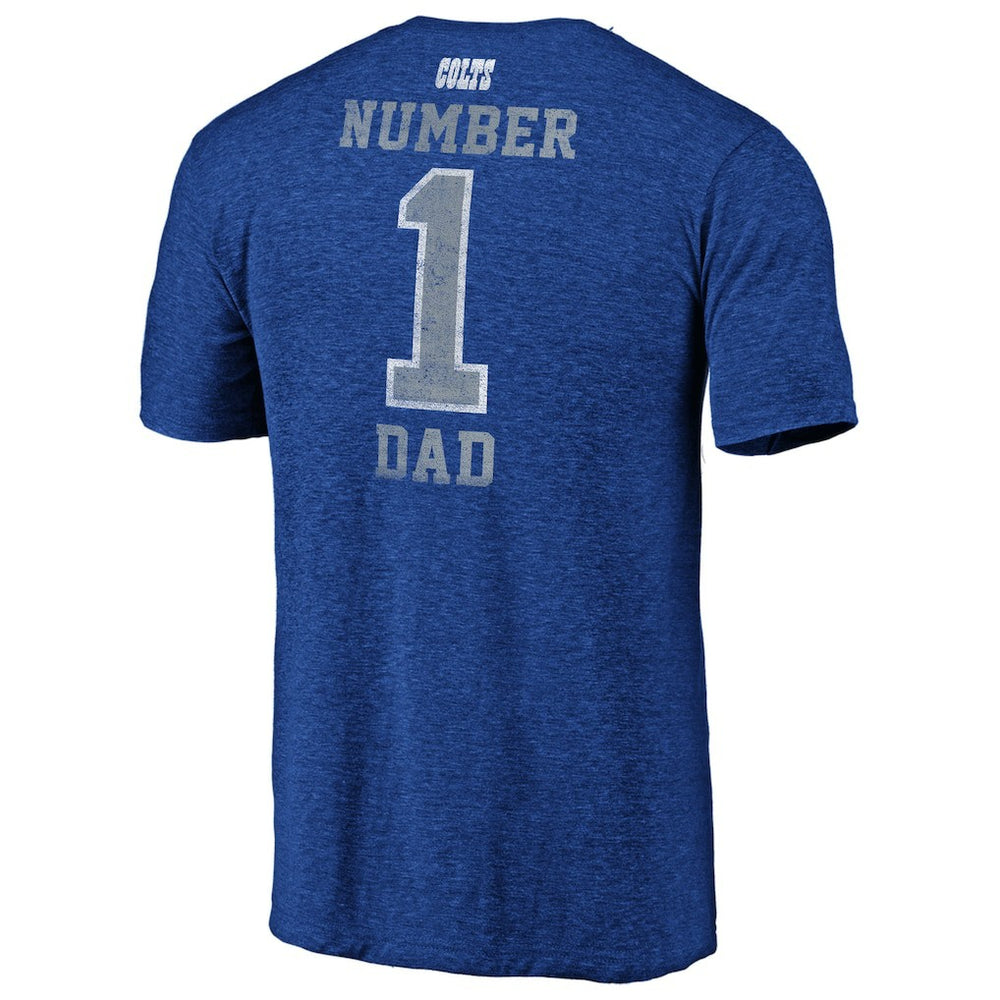 NFL Indianapolis Colts #1 Dad Team Logo T-Shirt