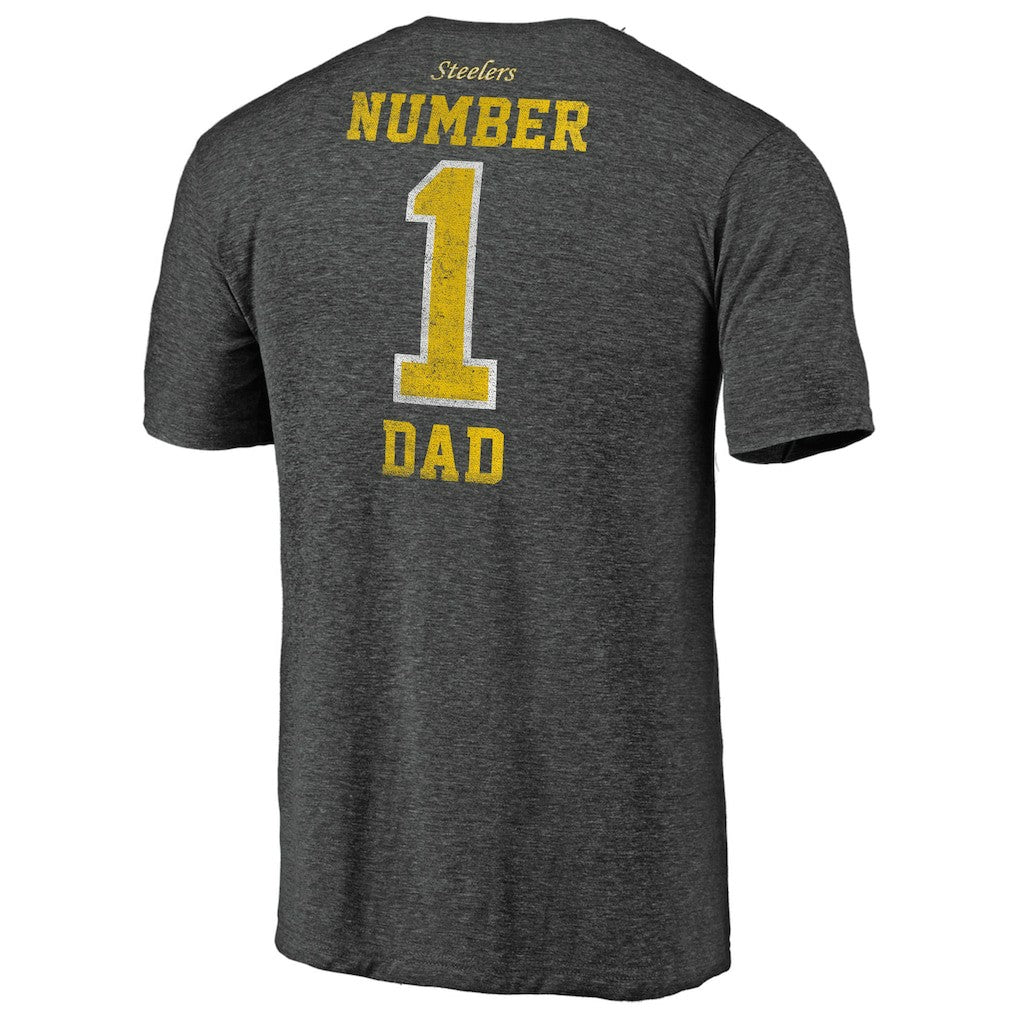 NFL Pittsburgh Steelers #1 Dad Team Logo T-Shirt