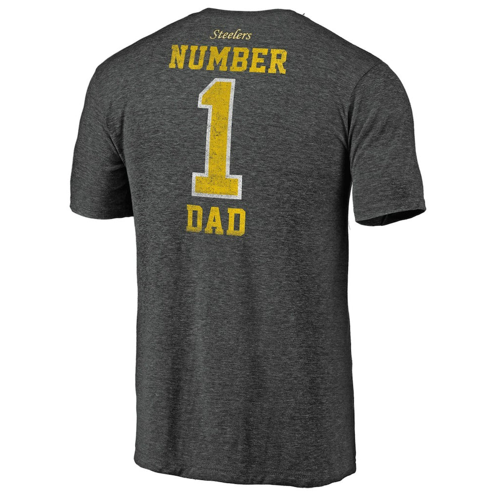 NFL Pittsburgh Steelers #1 Dad Team Logo T-Shirt