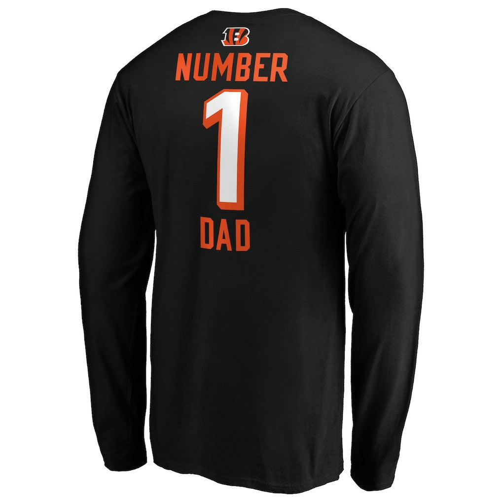 NFL Cincinnati Bengals #1 Dad Long Sleeve Team Logo T-Shirt