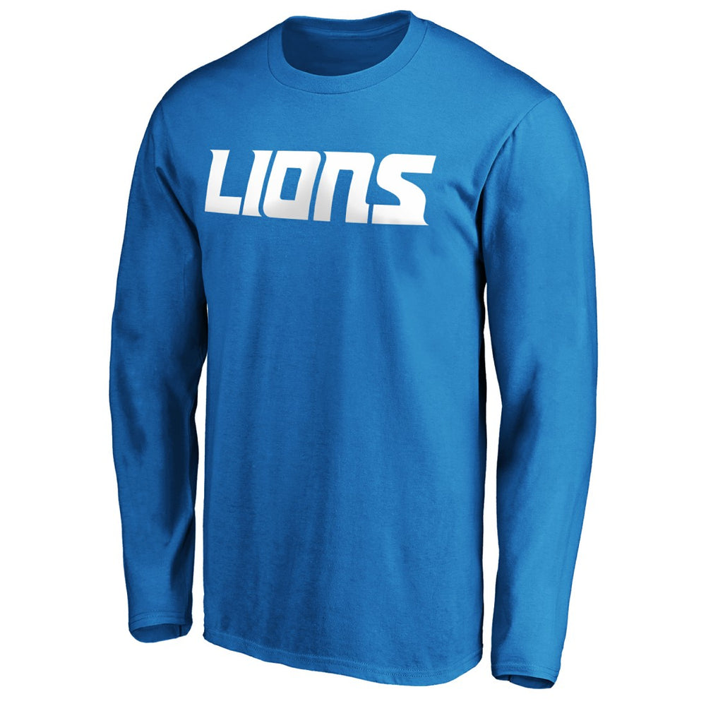 NFL Detroit Lions #1 Dad Long Sleeve Team Logo T-Shirt