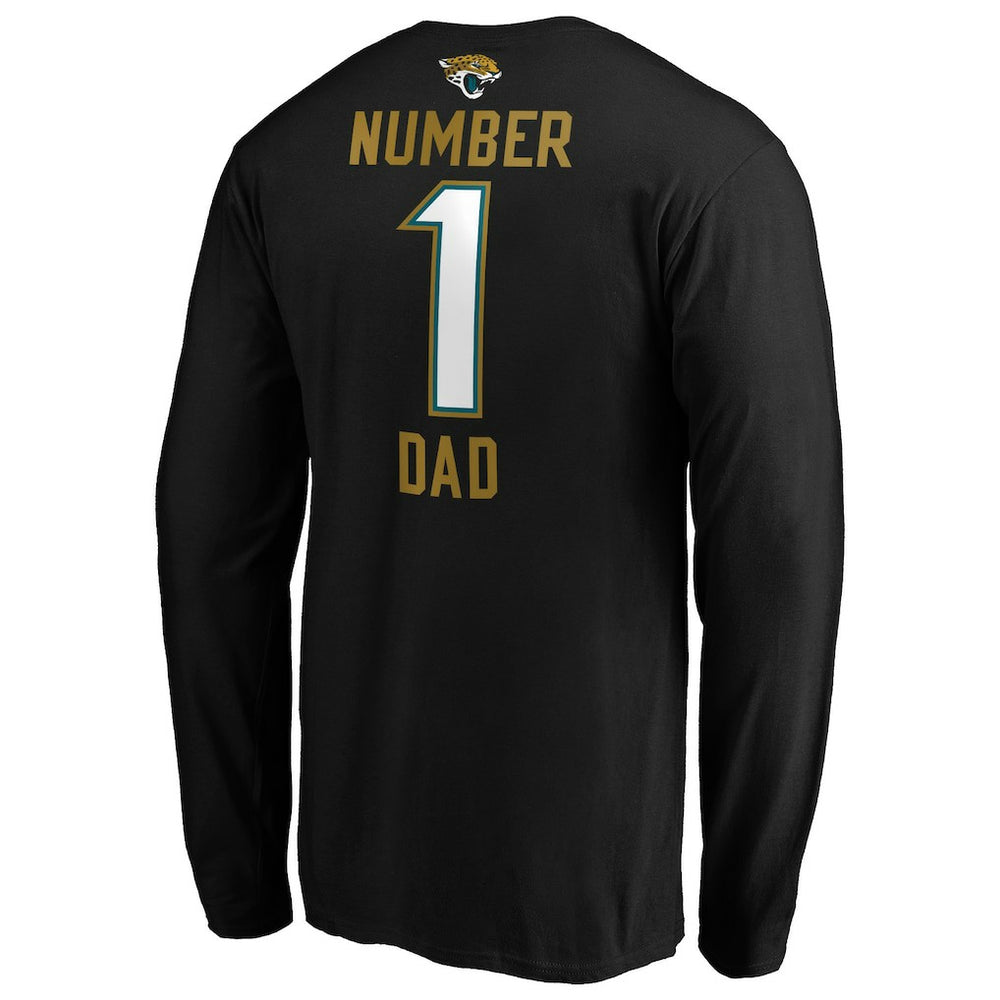 NFL Jacksonville Jaguars #1 Dad Long Sleeve Team Logo T-Shirt